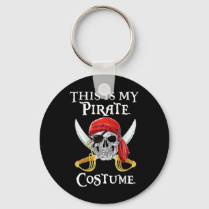 Funny This Is My Pirate Costume Halloween Costume Key Ring