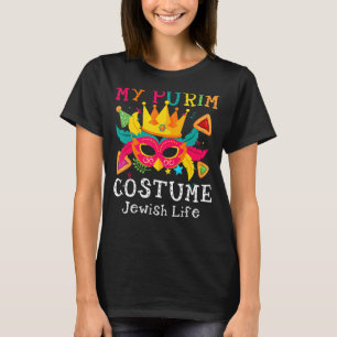 Funny This Is My Purim Costume Jewish Life Hamanta T-Shirt
