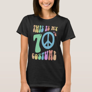 Funny THIS IS MY SEVENTIES COSTUME Groovy 70's Spo T-Shirt