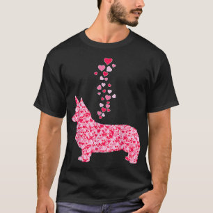 Funny This Is My Valentine Pajama Corgi Dog Lover T-Shirt