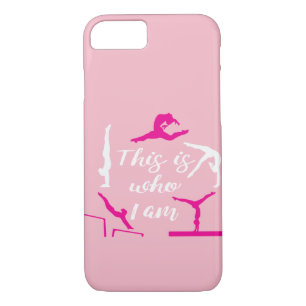 Funny This is who I am Girls Gymnastics Apparatus iPhone 8/7 Case