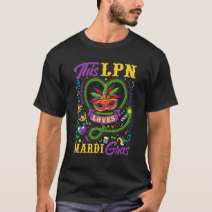 Funny This Lpn Loves Mardi Gras Crawfish Carnival T-Shirt