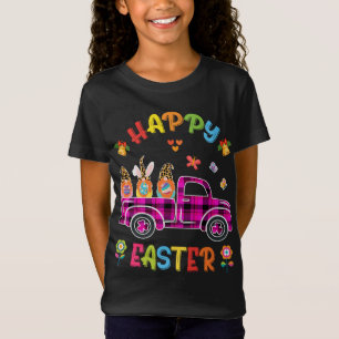 Funny Three Gnomes Holding Egg Happy Easter day tr T-Shirt