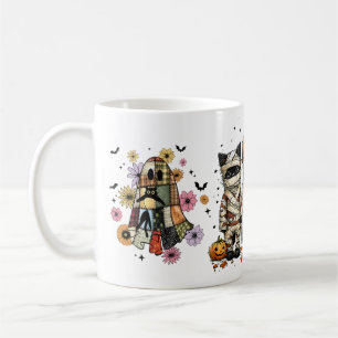 Funny Three Halloween Cats Coffee Mug