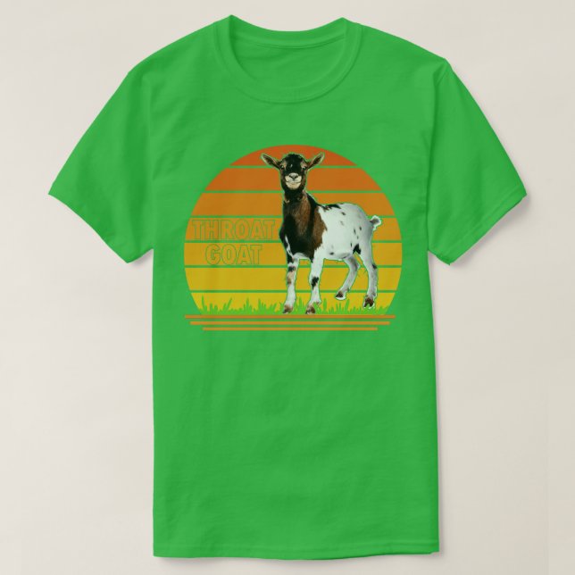Funny Throat Goat Lover T-Shirt (Design Front)