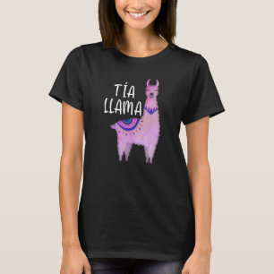 Funny Tia Llama Spanish Aunt Funny Llama Lover T-Shirt
