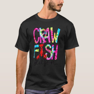 Funny Tie Dye Crawfish Season Mardi Gras Party App T-Shirt
