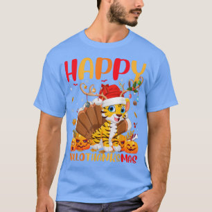 Funny Tiger Animal Lover Happy Tiger HelloThanksMa T-Shirt