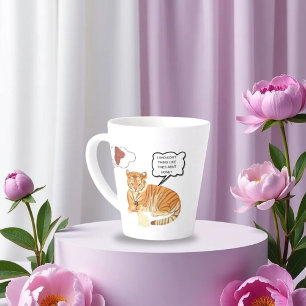 Funny Tiger & Bunny Dilemma – Cute Animal Comic De Latte Mug