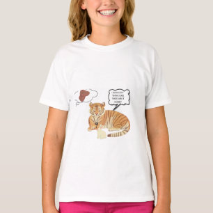 Funny Tiger & Bunny Dilemma – Cute Animal Comic De T-Shirt