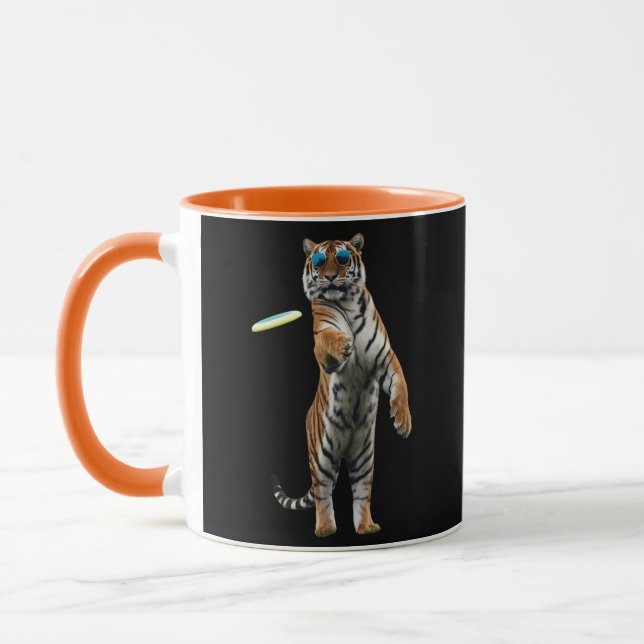 Funny Tiger Disc Golf Mug (Left)