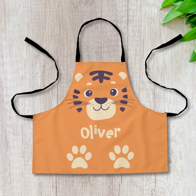 Funny Tiger Face Apron (Creator Uploaded)
