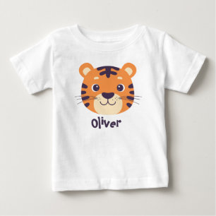 Funny Tiger Face Baby T-Shirt