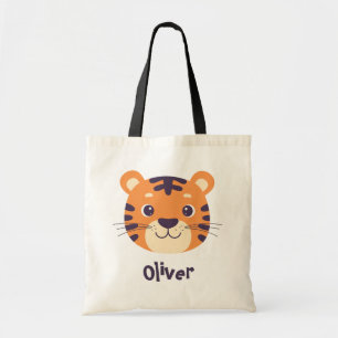 Funny Tiger Face Tote Bag