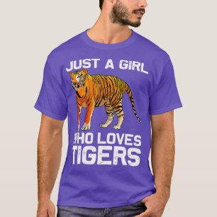 Funny Tiger Girl Design Kids Women Mum Tiger Love  T-Shirt