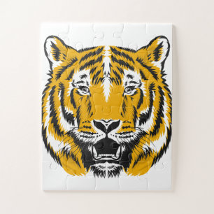 funny tiger jigsaw puzzle for kids
