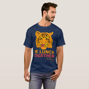 Funny Tiger Lunch Together unique customisable T-Shirt