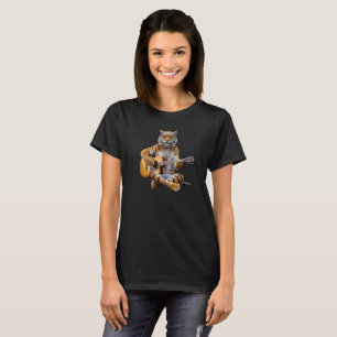 Funny Tiger Rock Star T-Shirt