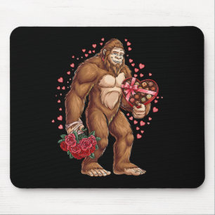 Funny Tiger Valentine's Day Tees Heart Animals Lov Mouse Mat