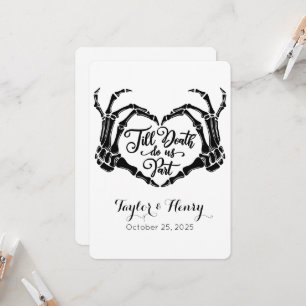 Funny Till Death Do Us Party Wedding Invitations