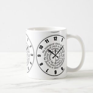 Funny Time Clock Coffee or Tea Mug
