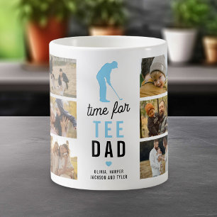 Funny Time For Tee Photo Collage Golfer Coffee Mug