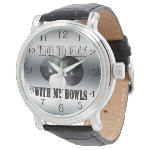Funny Time To Play Lawn Bowls, Wristwatch
