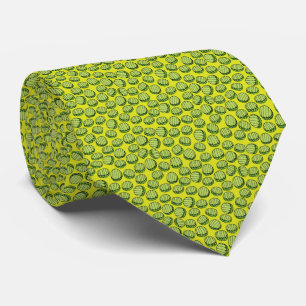 Funny Tiny Pickle Slices Pattern Novelty Tie