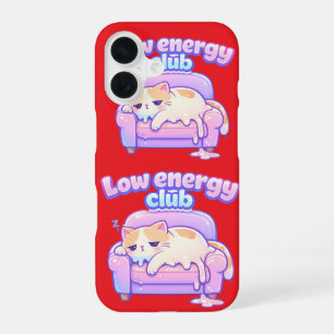 Funny Tired Cute Cat Melting on Chair Phone Case