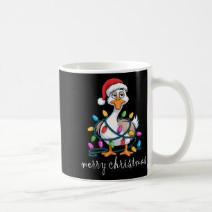 Funny Tired Goose Christmas Lights Silly Holiday F Coffee Mug