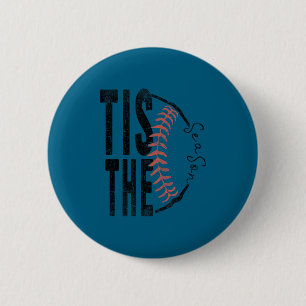 Funny Tis Season Baseball Softball Funny 6 Cm Round Badge