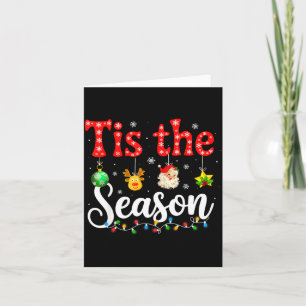 Funny Tis The Season Christmas Tree Santa Funny Xm Card