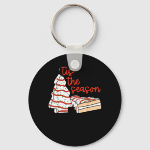 Funny Tis The Season Design Christmas Tree Key Ring