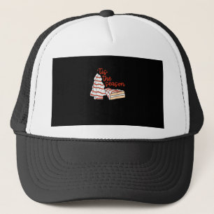 Funny Tis The Season Design Christmas Tree Trucker Hat