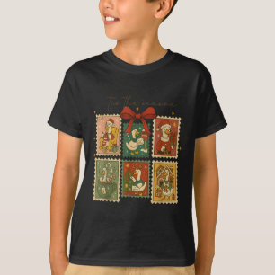 Funny Tis The Season Silly Goose Christmas Stamps  T-Shirt