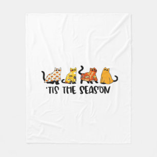 Funny Tis The Season Spooky Halloween Costume Fleece Blanket