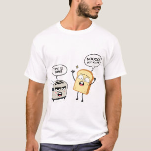 Funny Toast and Toaster Cartoon – Breakfast Pun