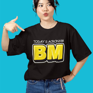 Funny Today's Acronym Bold Typography Tri-Blend Shirt