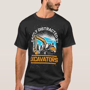 Funny Toddler Boys Kids Gift Idea Excavator T-Shirt