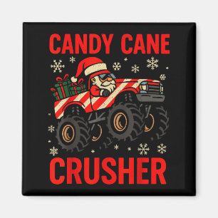 Funny Toddler Christmas Pajamas, Monster Truck Can Magnet