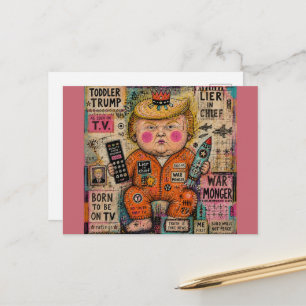 Funny Toddler President Postcard