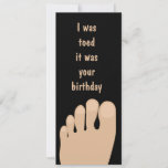 Funny Toed Birthday Feet<br><div class="desc">Funny Toed Birthday Feet</div>