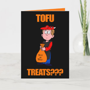 Funny Tofu Halloween Card