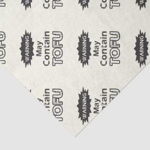 Funny Tofu themed Tissue Paper