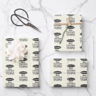 Funny Tofu themed Wrapping Paper