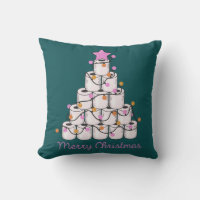 Funny Toilet Paper Christmas Tree Cute Colourful