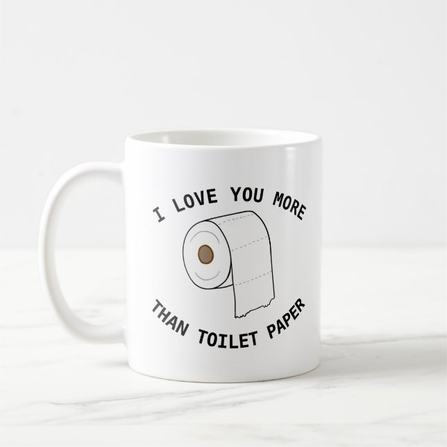 Funny Toilet Paper Mug Mother Best Friend Gift (Left)