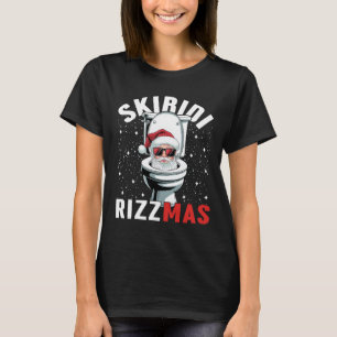 Funny Toilet Santa Skibidi Rizzmas White Elephant  T-Shirt