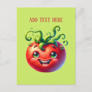Funny Tomato lovers add text Postcard