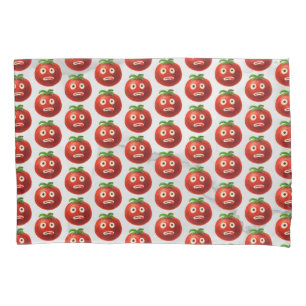 Funny Tomato Pattern - Cartoon Vegetable Art Pillowcase